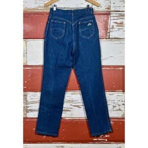 80s USA Vintage Chic High Waist Jeans Dark Wash Denim 80s Mom Jeans‎